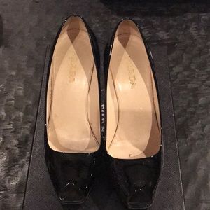 Prada heels peep toe